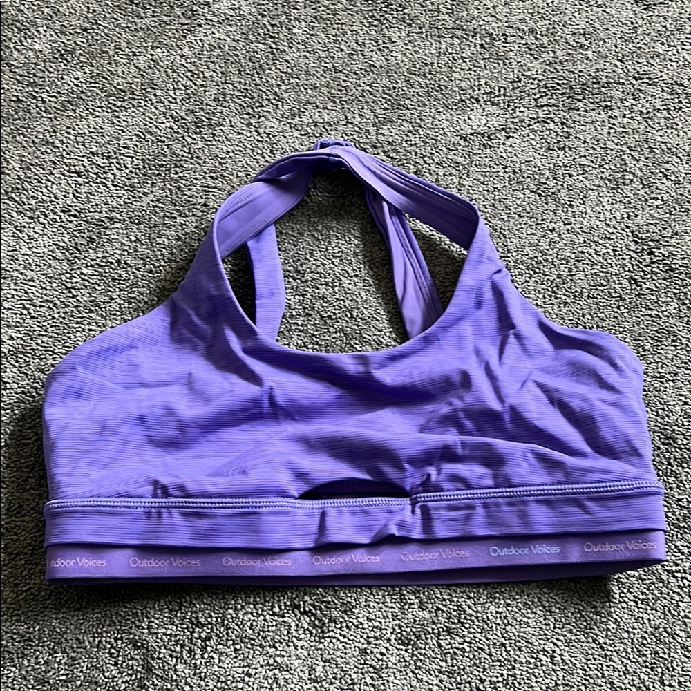 Outdoor Voices Purple Sports Bra